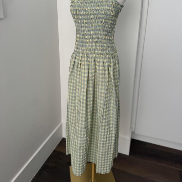 The New Society Green and Yellow Gingham Dress - Picture 4 of 6
